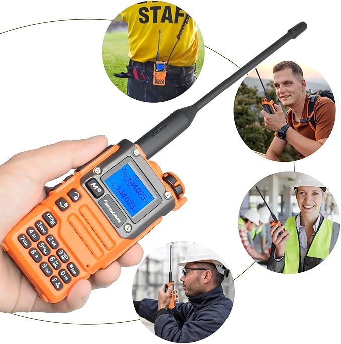 TWAYRDIO Quansheng UV-K6 UV-K5(8) 5W Portable Radio, AM/FM Airband Receiving Walkie Talkie, NOAA Emergency Weather Receiver, Dual Band VHF UHF Two Way Radio with 1 Extra Battery