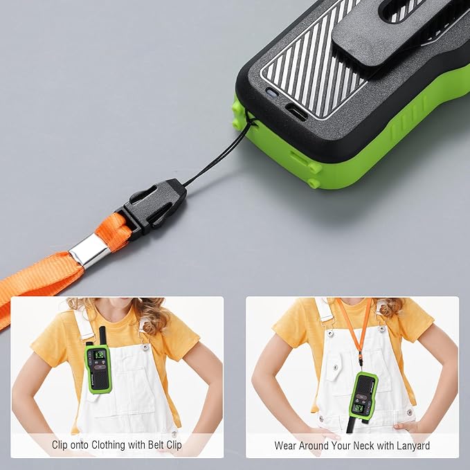 BAOFENG GT-18 Walkie Talkies for Kids Adult, License Free Long Range Rechargeable FRS Two Way Radio,1500mAh Battery, 22 Channels with Scan, Flashlight, VOX for Camping Hiking Family, 3 Pack