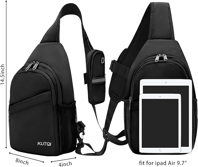 Sling Backpack Crossbody Sling Bag for Women Men Multipurpose Travel Essentials Hiking Chest Bag Daypack