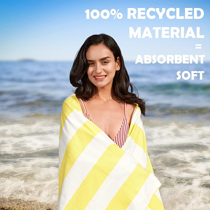 Your Choice Microfiber Beach Towels, Sand Free Beach Towel, Quick Dry Beach Towel, Extra Large Beach Towels for Adults, Kids (67x35 Inch, 60x30 Inch), Travel Towel, Camping Towel
