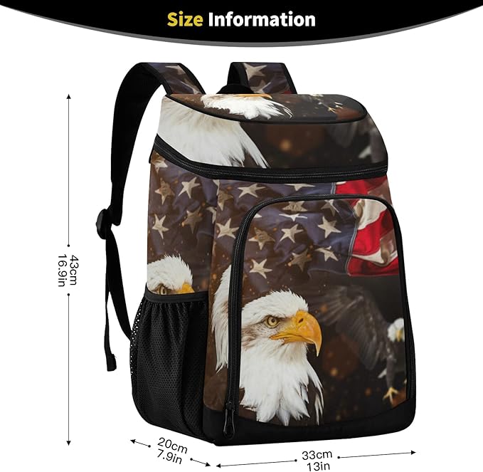 Cooler Backpack Insulated Leak Proof Beach Cooler Bag 30 Cans Waterproof Lightweight Soft Lunch Picnic Cooler for Men Women