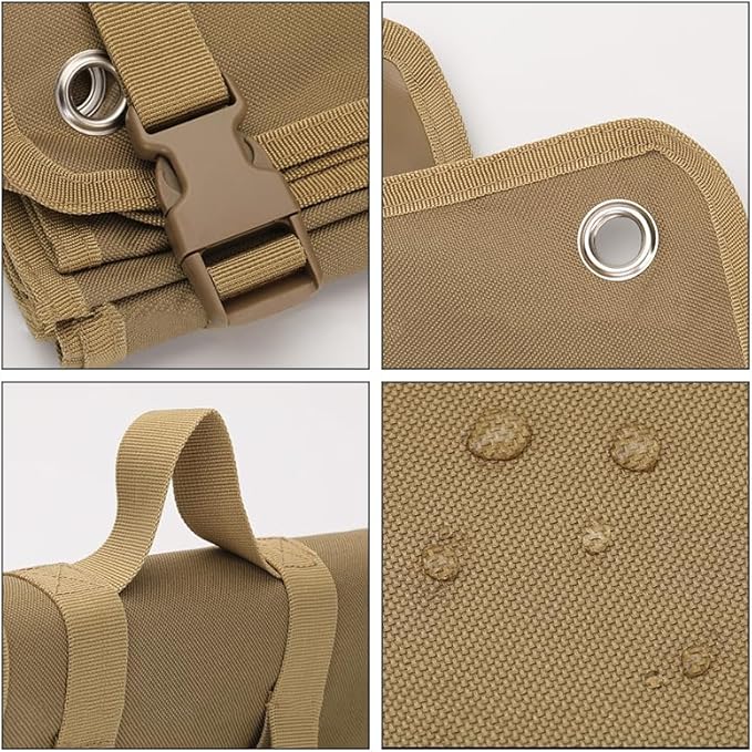 Outdoor Camping Tactical Training Shooting Mat Anti Slip Pad, Waterproof and Moisture-Proof Folding Mat Picnic Blanket Portable with Carry Strap