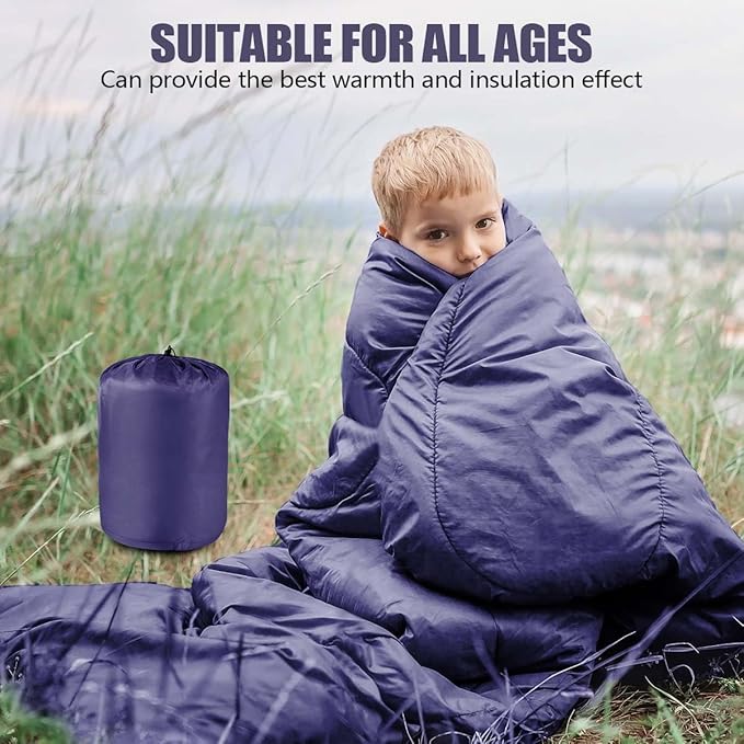 OBTANIM Sleeping Bags Portable Waterproof Camping Sleeping Bag for Adults Kids 4 Seasons Cold Weather or Warm Backpacking Hiking Mountaineering Indoor Outdoor Use