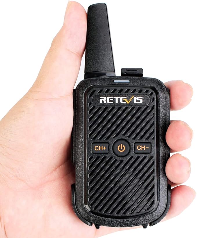 Retevis RT15 Mini Walkie Talkies 3 Pack,Small Portable 2 Way Radios Walkie Talkies,Compact,Walky Talky Rechargeable for Family Warehouse Hiking Camping Gift