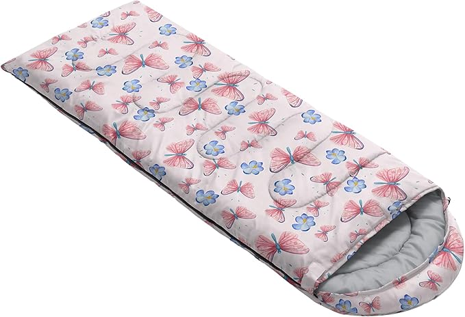QOOMO Camping Sleeping Bags,3 Season Warm & Cool Weather,Lightweight,Waterproof Sleeping Bags for Adults & Kids,Traveling,and Outdoors,Camping Gear Equipment