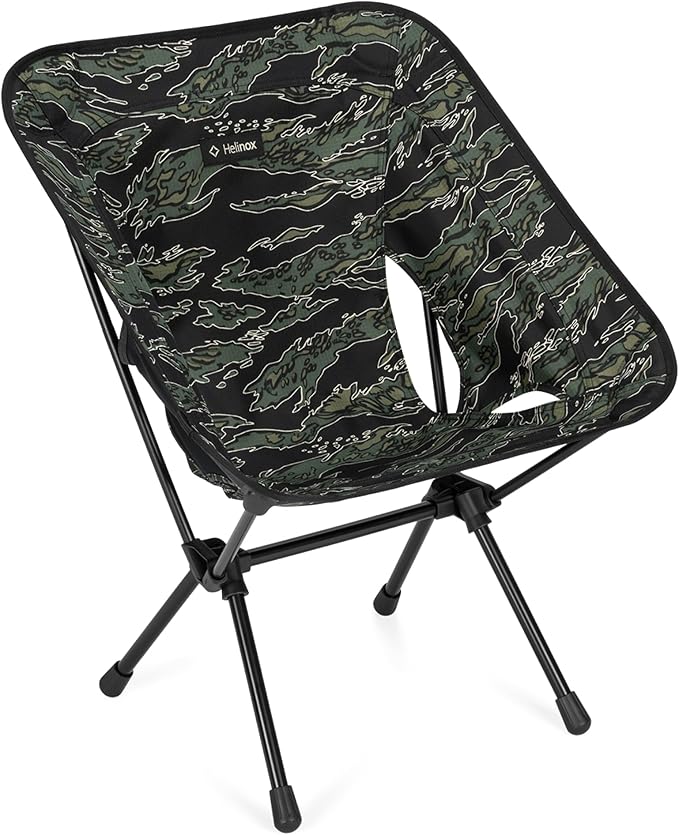 Helinox Chair One (re) High-Performance Camping Chair, 1.97lbs, Lightweight Compact Collapsible Outdoor Chairs, Backpacking, Picnic, Adventures, Xray Tiger Camo