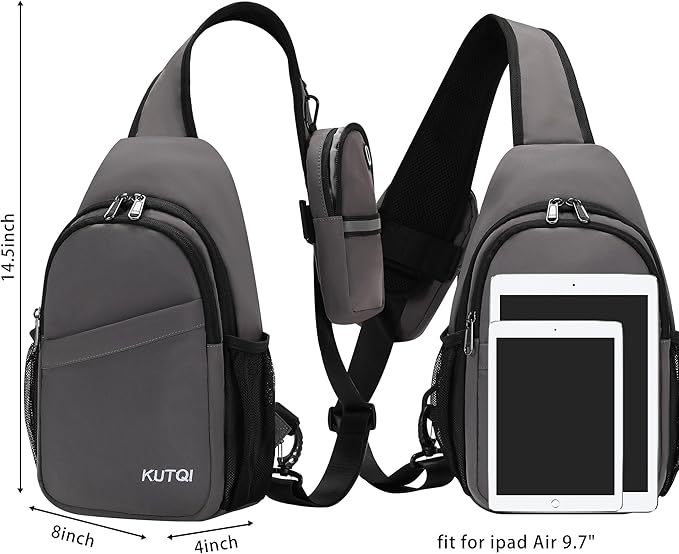 Sling Backpack Crossbody Sling Bag for Women Men Multipurpose Travel Essentials Hiking Chest Bag Daypack