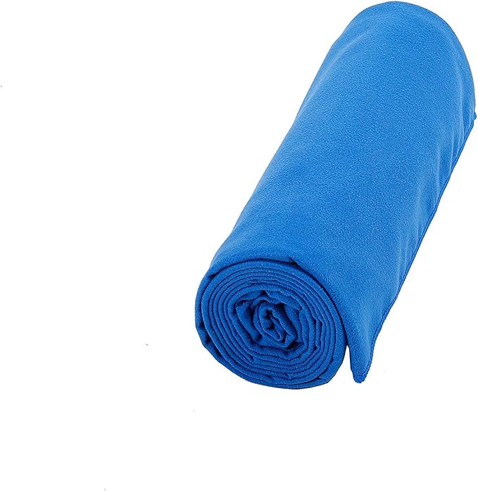BIRDROCK HOME Multi-Purpose Microfiber Towel for The Beach, Travel, Pets or Camping - Large 31 x 63” - Blue - Quick-Dry - Absorbent Lightweight Compact - Bag - Kids Hiking Outdoor - Corner Pockets