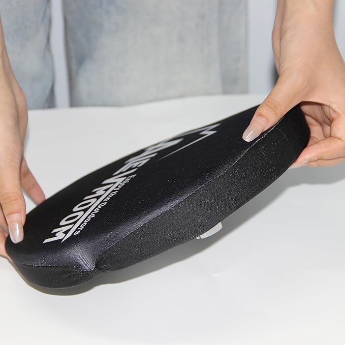 ALEVMOOM Thickened Chair Pad for Round XXL Collapsible Stool Cushion (Exclude Stool),30cm (11.8") D Thick Seat Cushion Soft Foam with Elastic Strap for Retractable Folding Stool 1 Pack