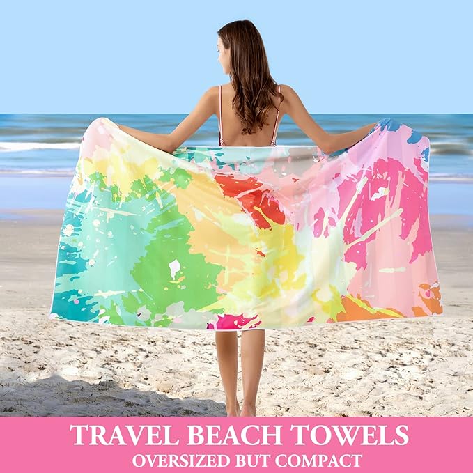Your Choice Microfiber Beach Towels, Sand Free Beach Towel, Quick Dry Beach Towel, Extra Large Beach Towels for Adults, Kids (67x35 Inch, 60x30 Inch), Travel Towel, Camping Towel