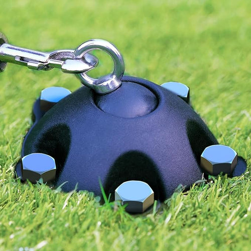 360° Swivel Dog Tie Out Anchor Stake With 5 Screw Anchors - Holds 1200lbs, Great for Dogs Up to 150lbs - Yard Leash and Anchor With Lifetime Replacement