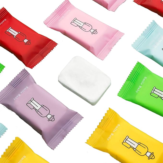 Compressed Towel Tablet Portable Face Towel Washcloth Reusable 28 Pack Wet and Dry Disposable Towel, Baby Towel or Dog Towel Camping Wipes for Travel Hiking Home Beauty (Bluk)