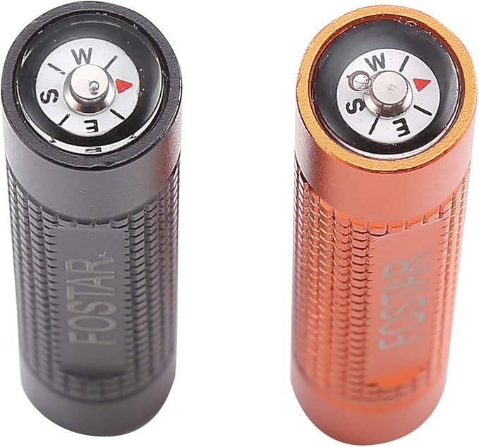FOSTAR 2PCS Upgrade Ferro Rod Fire Starter,Replaceable Flint Fire Steel Rod, Great for Emergency Survival, Camping, Hiking, Bush-Craft, Hunting, Fishing, EDC, BBQ (Orange and Black)