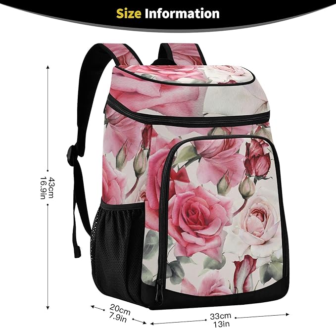Cooler Backpack Insulated Leak Proof Beach Cooler Bag 30 Cans Waterproof Lightweight Soft Lunch Picnic Cooler for Men Women