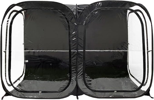 WeatherPod® The Original Shark Tank Side-by-Side™ 2-4 Person Pop-Up Pod - Stay Warm, Dry, and Out of The Sun - Weather Pod for Sports, Rain, or Wind - Simple to Set Up and Tear Down