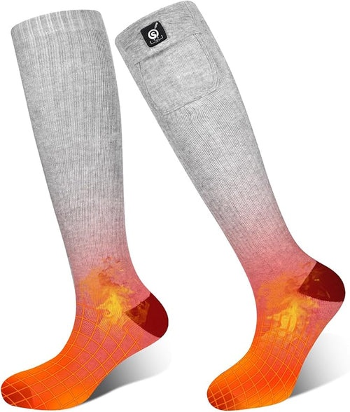Heated Socks for Women Men,Foot Warmers Electric Rechargable Battery Heating Socks,Winter Cold Feet Hunting Ski Camping Hiking Riding Motorcycle Snowboating Thermal Warm Socks