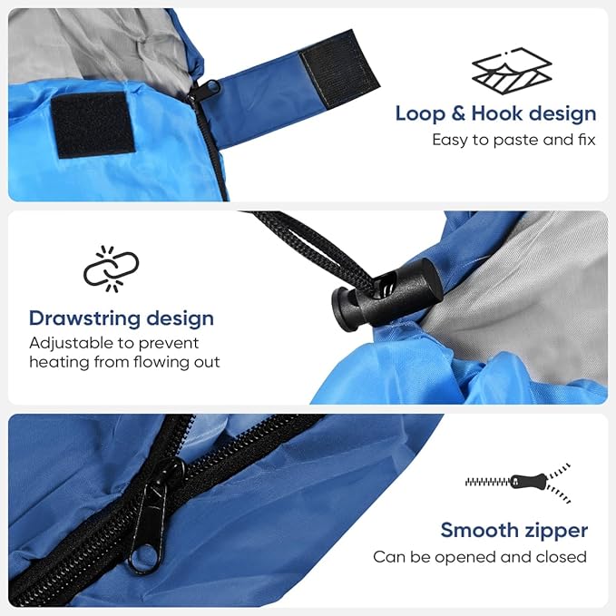 OBTANIM Sleeping Bags Portable Waterproof Camping Sleeping Bag for Adults Kids 4 Seasons Cold Weather or Warm Backpacking Hiking Mountaineering Indoor Outdoor Use