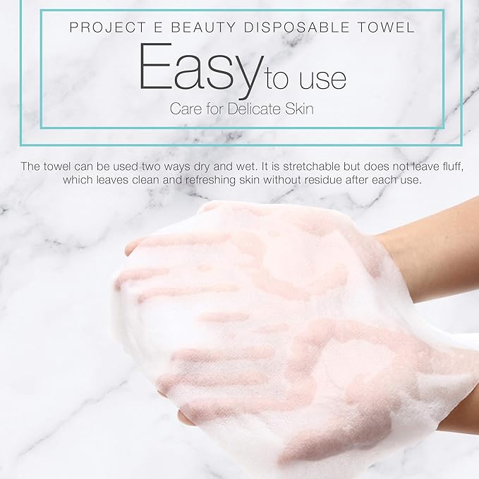 100pcs Disposable Cotton Compressed Towel by Project E Beauty | Cotton Coin Towel | Soft & Absorbent | Portable for Travel, Outdoors & Camping | Sports Gym & Beauty Salon (100, Compressed Towel)