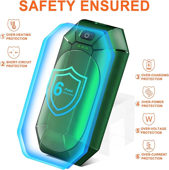 2 Pack Hand Warmers Rechargeable, Electric Hand Warmer Reusable, USB Handwarmers,Outdoor/Indoor/Golf/Camping/Hunting/Pain Relief/Watch Football/Baseball/Warm Gifts for Men Women Kid Birthday Christmas