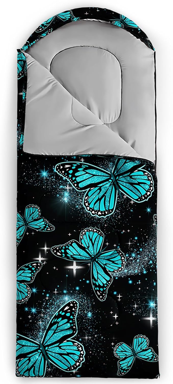 BSNTHO Camping Sleeping Bags,3 Season Warm & Cool Weather,Lightweight,Waterproof Sleeping Bags for Adults & Kids,Traveling,and Outdoors,Camping Gear Equipment