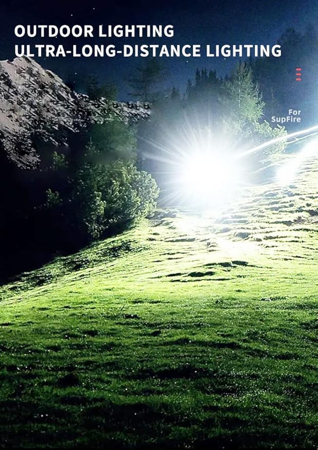 1200000 Lumens Flashlight USB Rechargeable Powerful Super Bright LED Flash Light,Outdoor Waterproof Zoomable Tactical Flashlight Handheld Torch for Emergency,Camping,Hiking