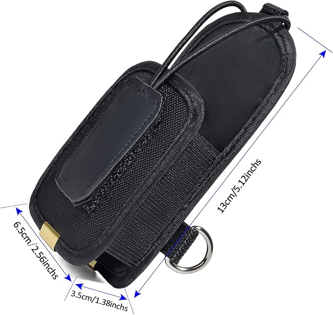 HYS Radio Holder Walkie Talkie Pouch Case for Duty Belt Radio Holster Tactical Hunting Handheld Radio Bag for Motorola GP88S baofeng UV5R UV82 Midland Retevis 2- Way Radio
