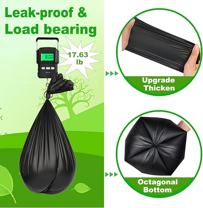 108 Portable Toilet Bags, 8 Gallon Biodegradable Camping Toilet Bags for Portable Potty, Thickened Compostable Toilet Waste Bags for 5 Gallon Bucket Trash Can Bin Liner RV Toilet Camping Car Outdoor