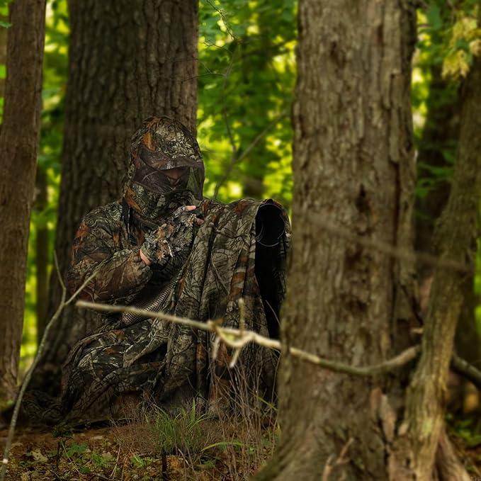 Mosquito Net Suit Camo Hunting Mesh Suit Bug Net Clothing with Hood Outdoor Protection No-See-Ums Garden Camping