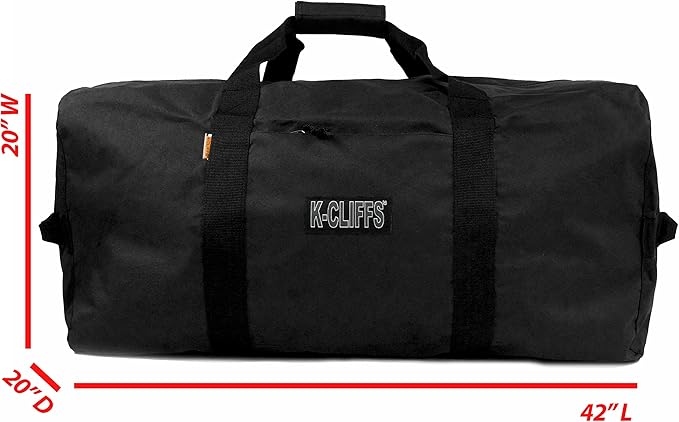 Heavy Duty Cargo Duffel Large Sport Gear Drum Set Equipment Hardware Travel Bag Rooftop Rack Bag (42" x 20" x 20", Navy)