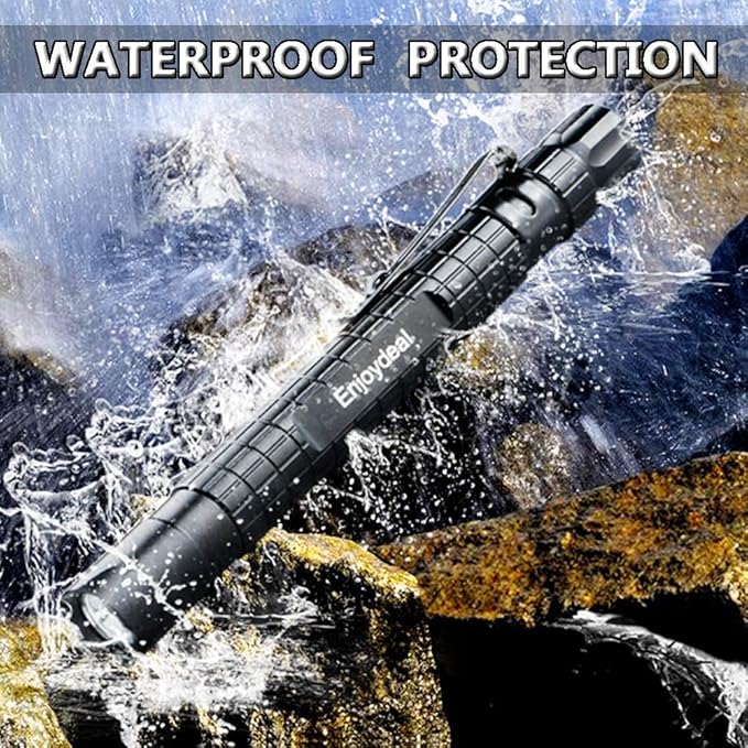 5PCS LED Pen Light Flashlight Ultra Slim 1000LM Penlight Waterproof Pocket Flashlight for Indoor Outdoor Inspection Work Repair and Emergency 5.5inch