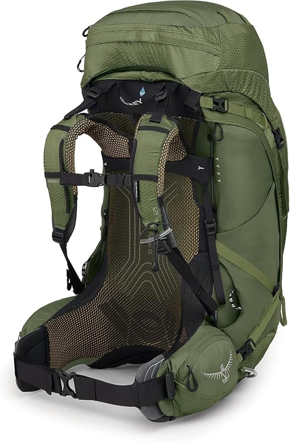 Osprey Atmos AG 65L Men's Backpacking Backpack, Mythical Green, L/XL