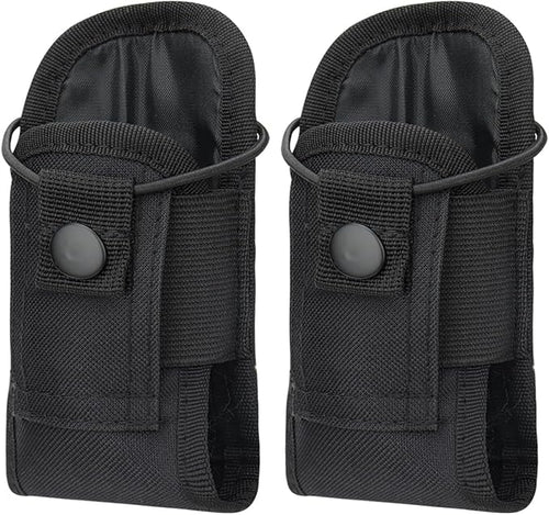 BAOFENG Tactical Pouch Walkie Talkie Bag Molle Radio Pouch Portable Radio Case Outdoor Hunting Nylon Case Holster Pouch Bag UV-5R UV-17 UV-21 Kenwood Two Way Radio(2Pack)