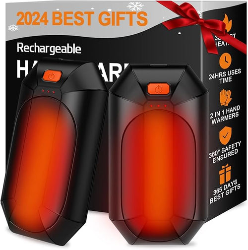 2 Pack πππ§π πππ«π¦ππ«π¬ Rechargeable,Portable Electric Hand Warmers Reusable,USB Handwarmers,Outdoor/Indoor/Working/Studying/Camping/Hunting/Golf/Pain Relief/Game/Warm Gifts for Men Women Kids