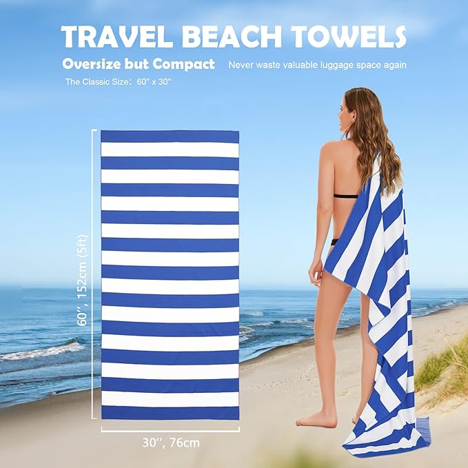 Your Choice Microfiber Beach Towels, Sand Free Beach Towel, Quick Dry Beach Towel, Extra Large Beach Towels for Adults, Kids (67x35 Inch, 60x30 Inch), Travel Towel, Camping Towel