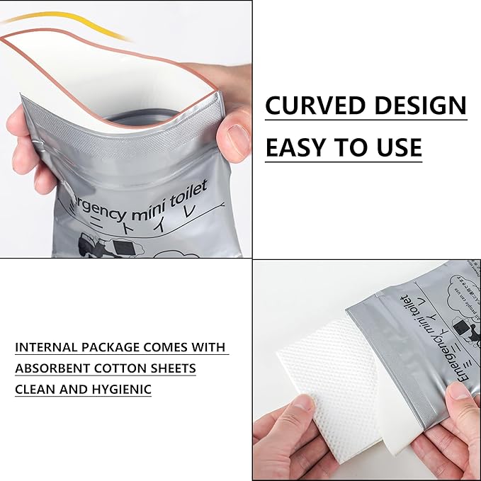 VAKS 8 Pack Disposable Urinal Bag, 700ML Emergency Urine Bag, Unisex Urinal Pee Bags, Female Urinal Vomit Bag for Travel Traffic Jam, Camping, Hiking, Kids Patient