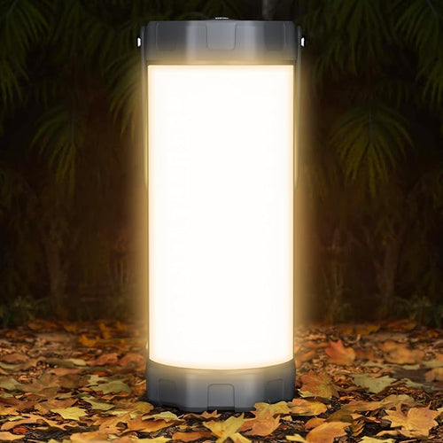 Glocusent Camping Lantern Rechargeable, Up to 80Hrs, 5000mAh 106 LED Lantern with 5 Brightness 3 Modes & SOS, IP68 Waterproof, Max 1200LM, Camping Light for Power Outages Hiking Emergency Hurricane