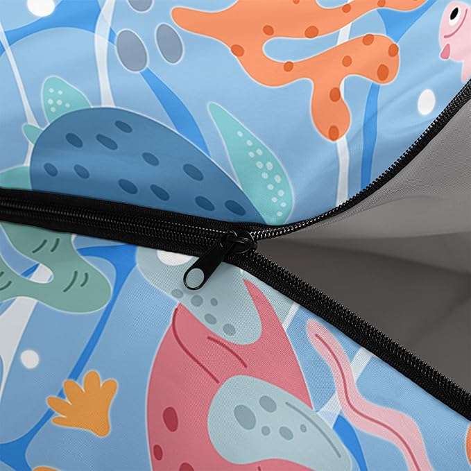 Kids Sleeping Bag for Boys Girls,Western Cowboy Print-Lightweight Warm Portable Outdoor Indoor-Waterproof Cold Weather Resistant Sleeping Bag for Camping Hiking