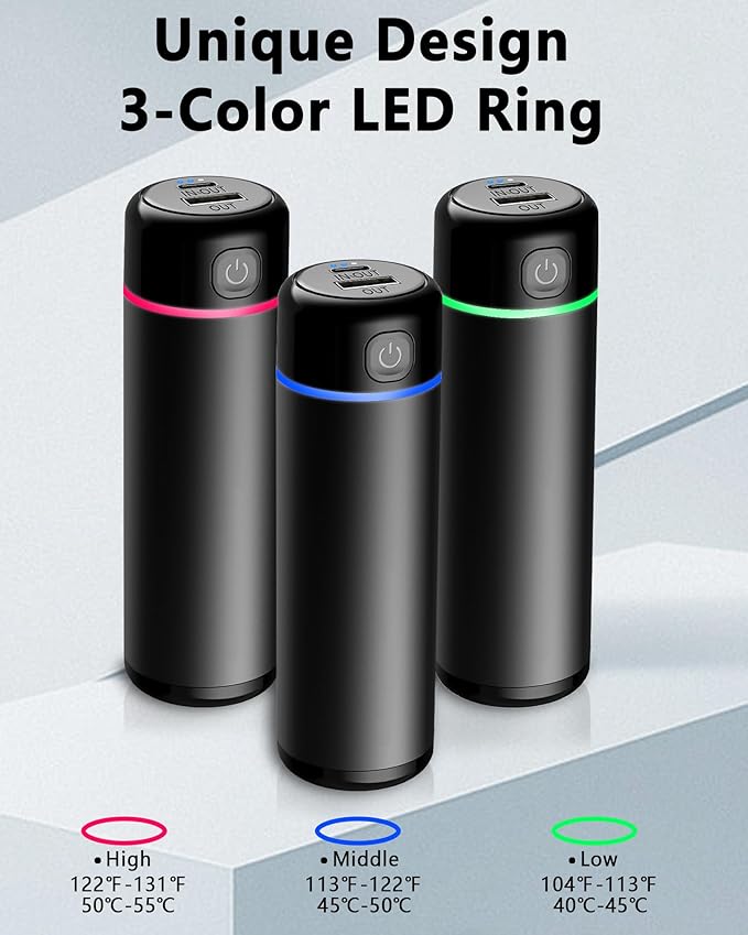 10000mAh Hand Warmers Rechargeable 2 Pack, Reusable Electric Portable Pocket Heater, Therapy Great for Raynauds, Golf, Outdoor Camping, Hunting, Hiking Equipment, The Best Winter Gift for Men Women