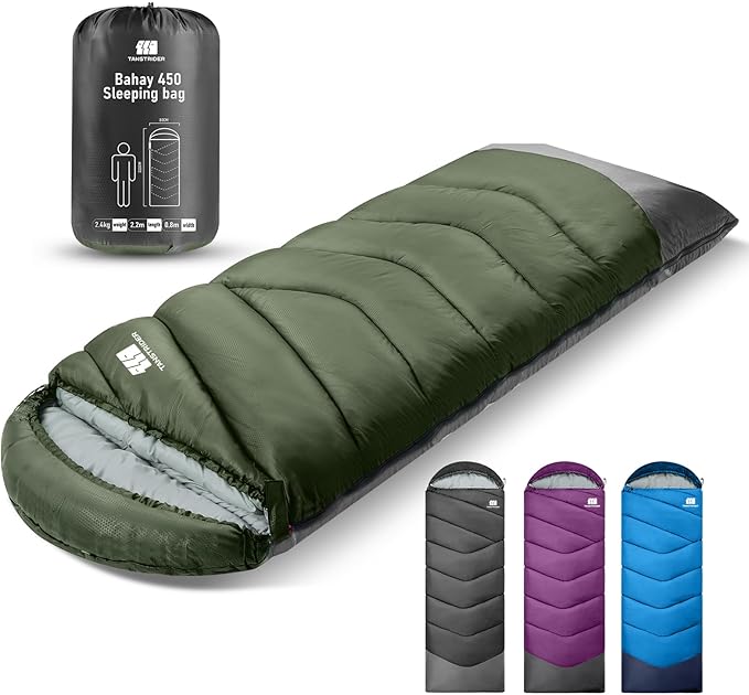 Sleeping Bags for Adults Cold Weather & Warm,Backpacking Camping Sleeping Bag for Tall Girls Boys,Lightweight,Compact,Waterproof Camping Gear for Traveling,Hiking,Hotel,Outdoor & Indoor
