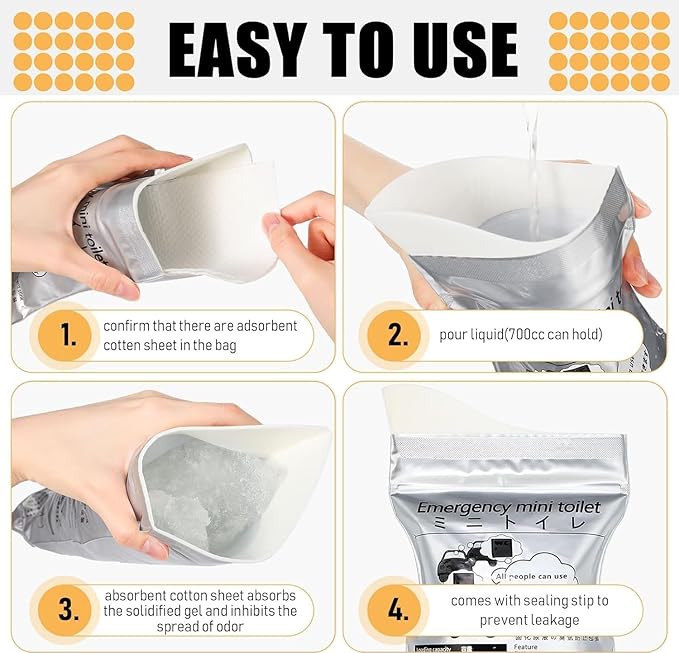 LePvo 12 Pack Disposable Urine Bags, 700ML Travel Pee Bags Unisex Urinal Bag Vomit Bag for Travel Traffic Jam Emergency Portable Car Vomit Bag Disposable Urine Bag for Men Women Kids