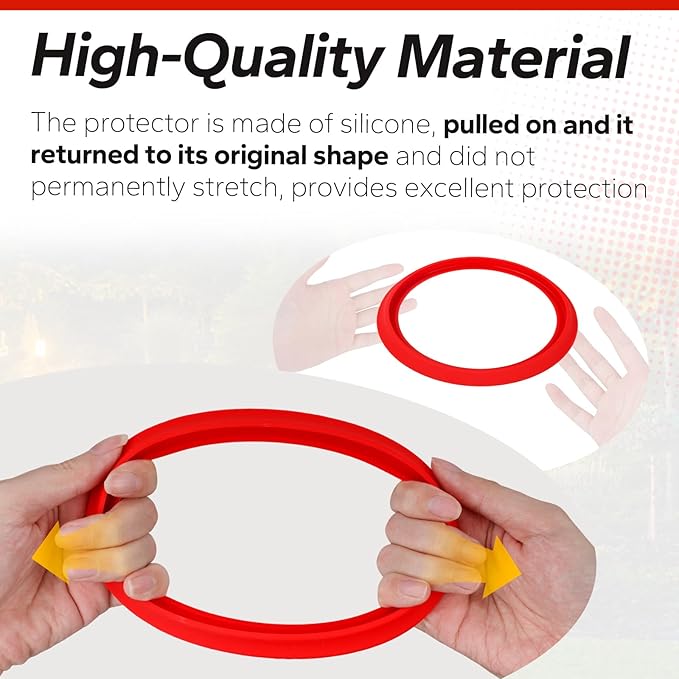 Camping Dual Fuel Stove Silicone Base Protector Suitable for Coleman Models 533, Protects Against Scratches and Enhances Stability(red)