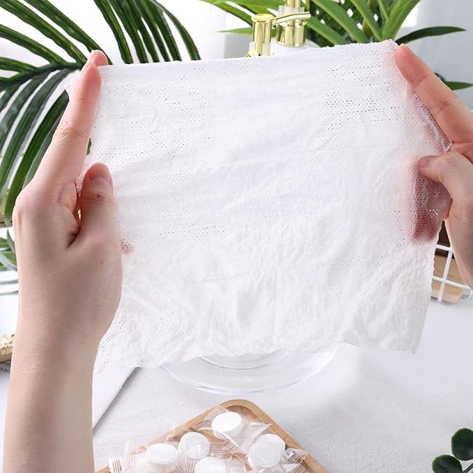 LOVEINUSA Compressed Towel Tablets, 100PCS Camping Towel Compressed Towels Portable Washcloths for Travel Home and Outdoor Sports