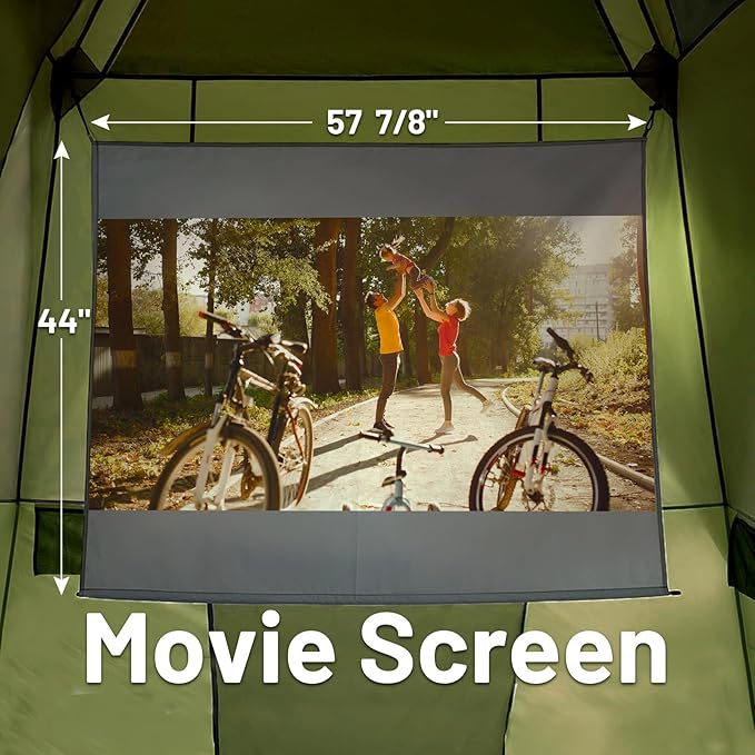 TIMBER RIDGE 5 Person SUV Tent Weather Resistant Portable for Car SUV Van Camping, Includes Rainfly and Storage Bag, 10' W X 8' L X 7.1' H