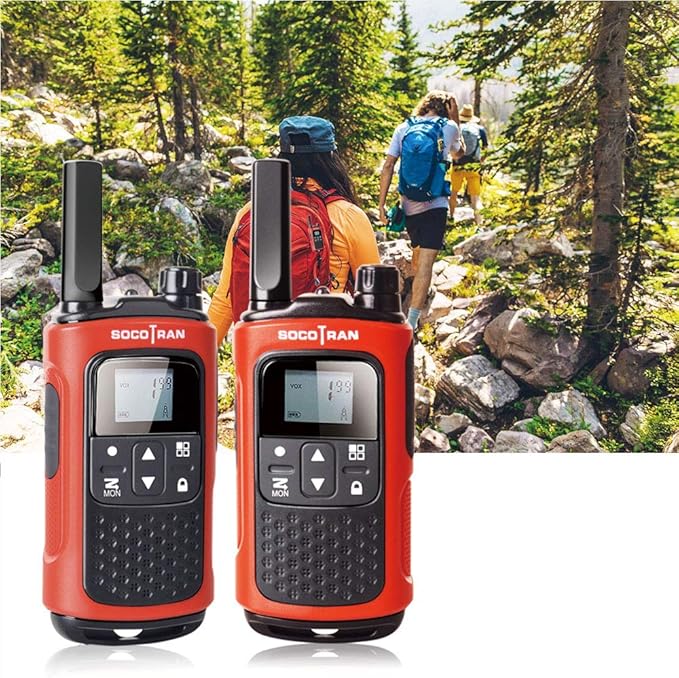 Rechargeable Walkie Talkies for Adults, 2 Pack Two-Way Radios Long Range 5 Miles for Family Camping Boys Girls Gift