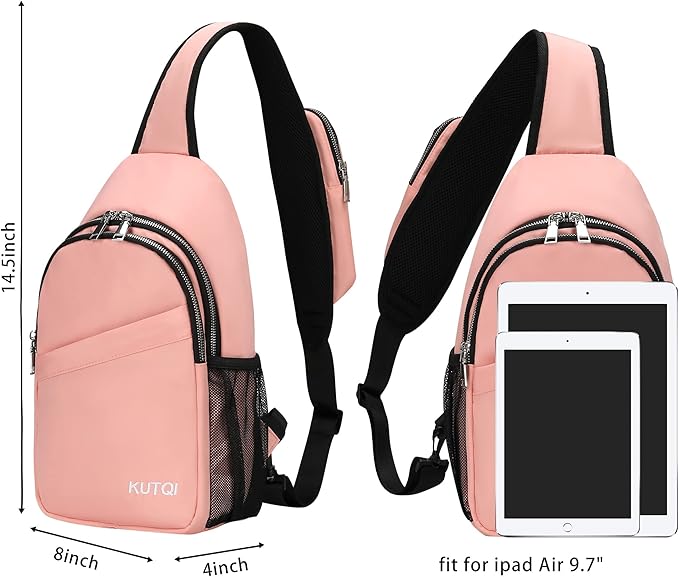 Sling Backpack Crossbody Sling Bag for Women Men Multipurpose Travel Essentials Hiking Chest Bag Daypack
