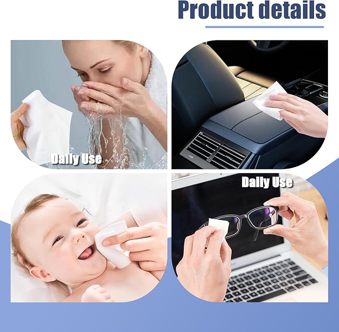 LOVEINUSA Compressed Towel Tablets, 100PCS Camping Towel Compressed Towels Portable Washcloths for Travel Home and Outdoor Sports