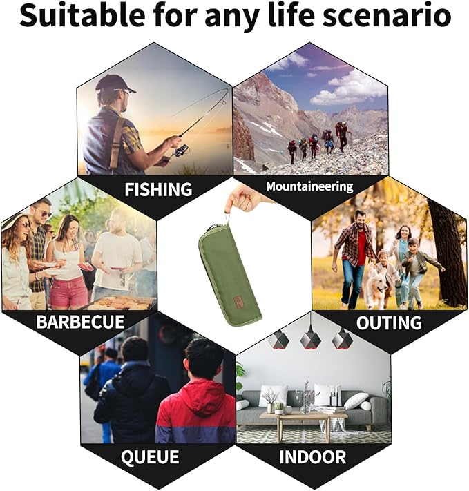 Camping Stool,Portable Foldable Stool aldult Collapsible Chairs Fishing Stool for Outdoor Hiking 300 LBS Load Green 2-Piece Set