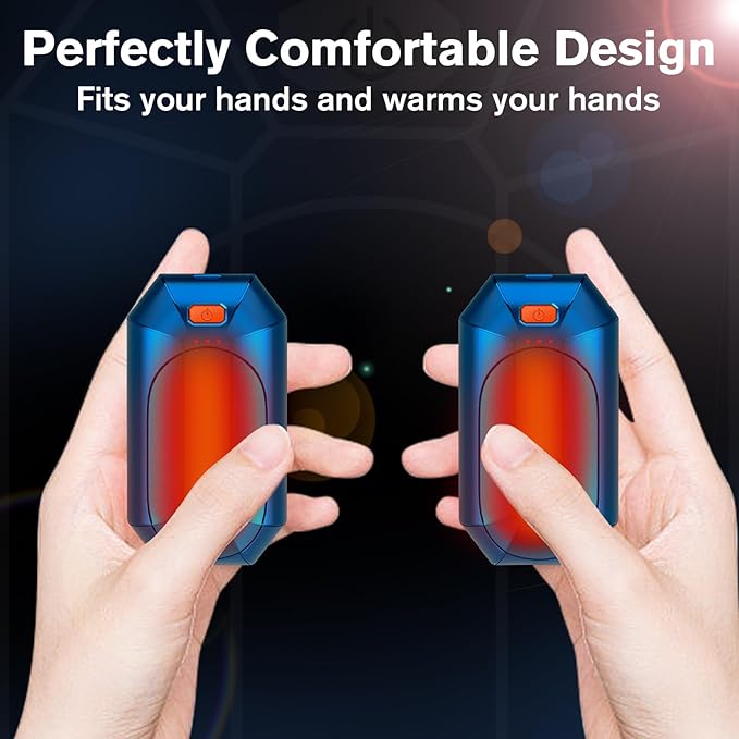 2 Pack πππ§π πππ«π¦ππ«π¬ Rechargeable,Portable Electric Hand Warmers Reusable,USB Handwarmers,Outdoor/Indoor/Working/Studying/Camping/Hunting/Golf/Pain Relief/Game/Warm Gifts for Men Women Kids