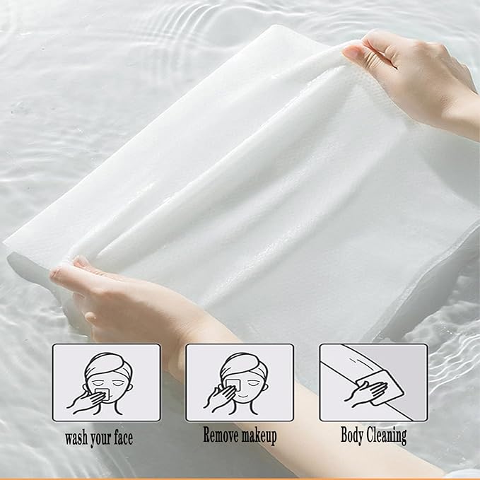 Compressed Towel Tablet Portable Face Towel Washcloth Reusable 28 Pack Wet and Dry Disposable Towel, Baby Towel or Dog Towel Camping Wipes for Travel Hiking Home Beauty (Bluk)
