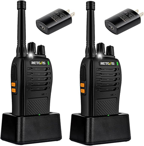 Retevis RB68 Portable 2 Way Radios,New Version of H-777, Two Way Radio with Charging Base,LED Flashlight, Rechargeable Walkie Talkies for Adults Family Outdoor(2 Pack)